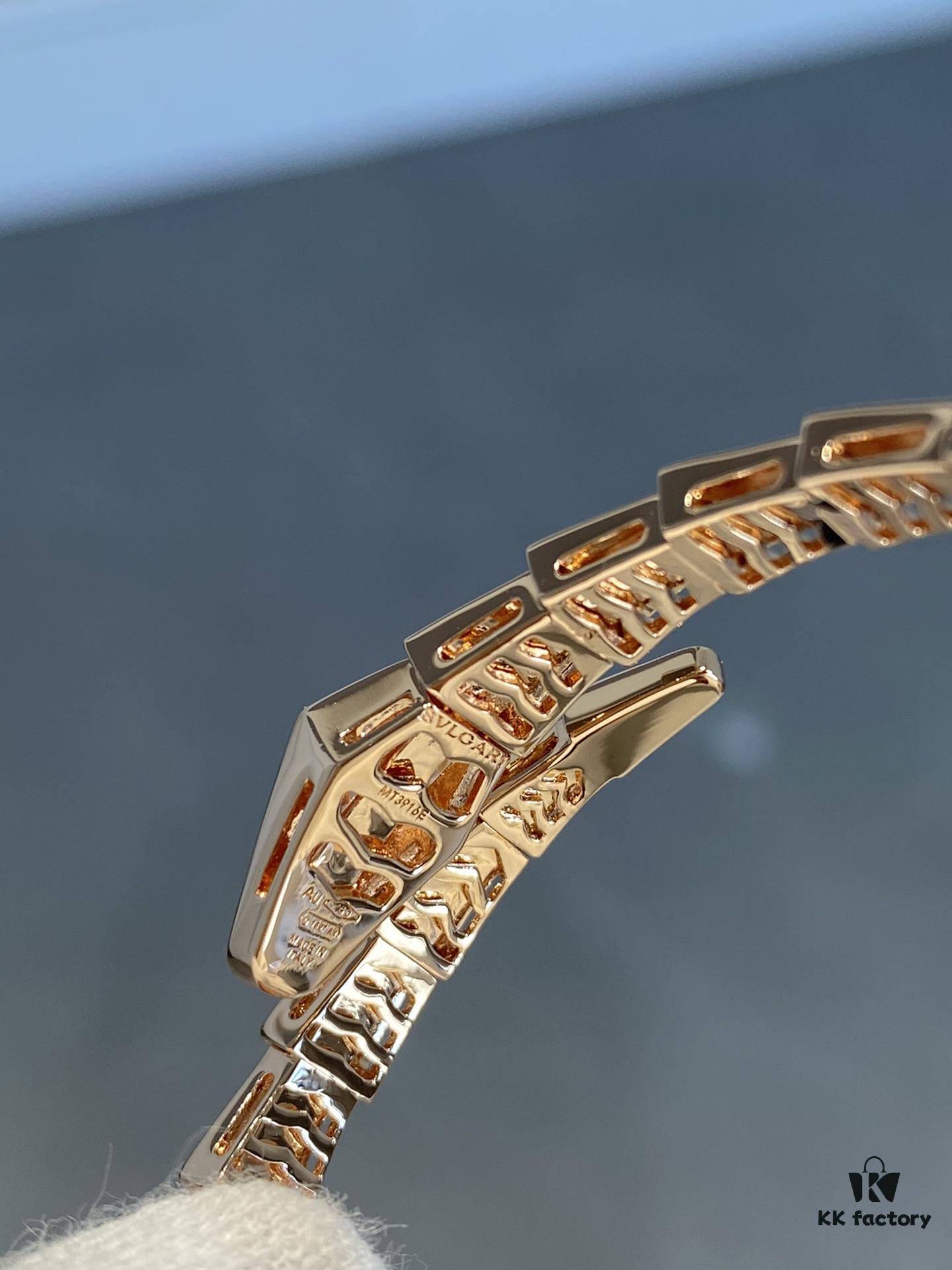 Bvlgari New Serpenti Snake Bracelet with Diamond-Set Head and Tail