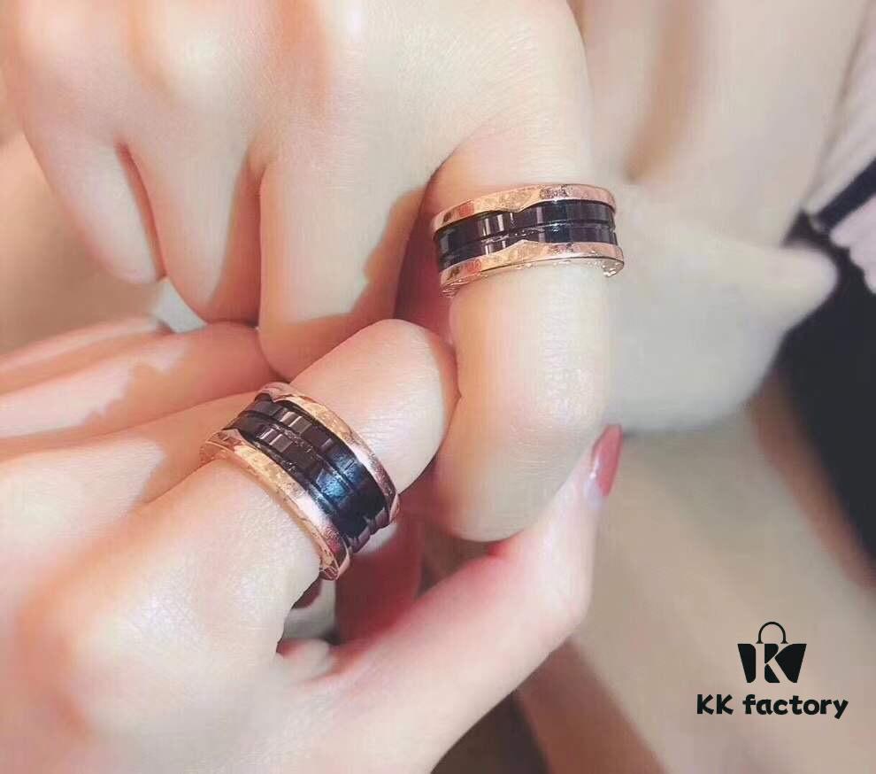 BVLGARI Ceramic Couple Rings 💍