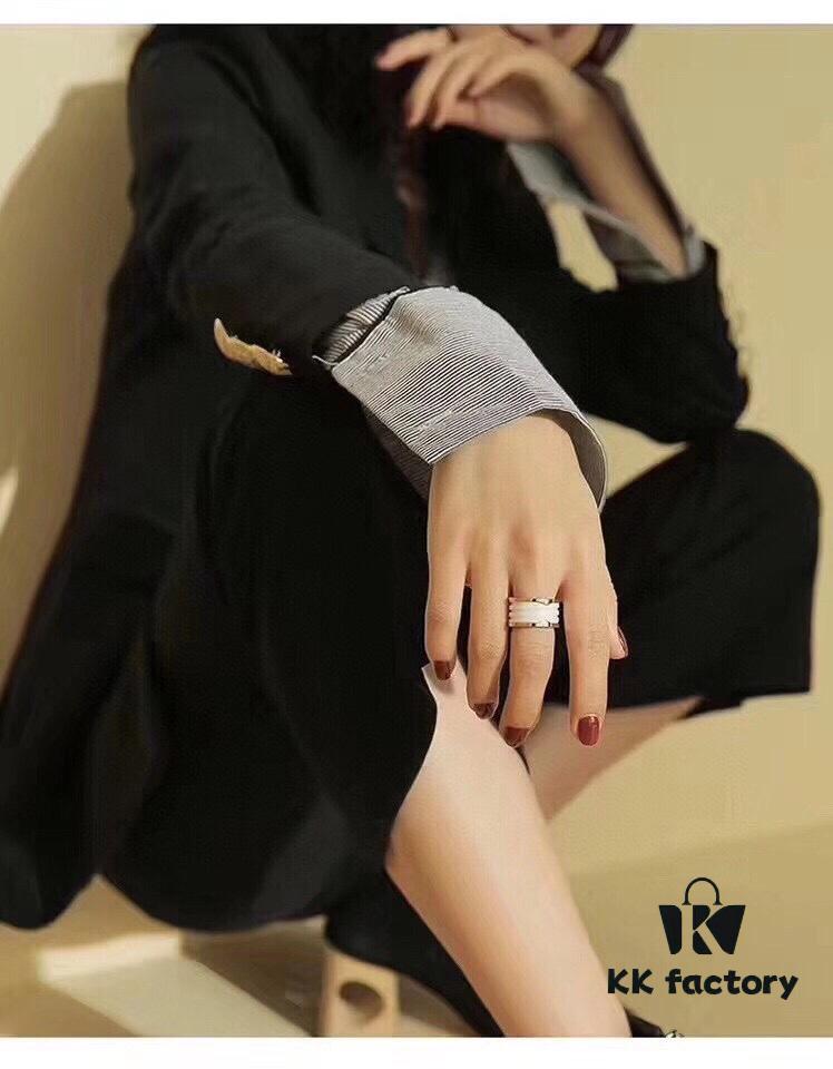 BVLGARI Ceramic Couple Rings 💍