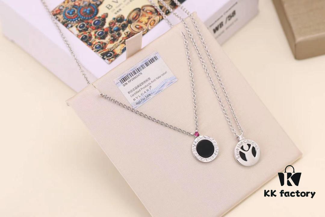 Valentine's Gift ❤️ Bvlgari Charity Red Enamel New Necklace