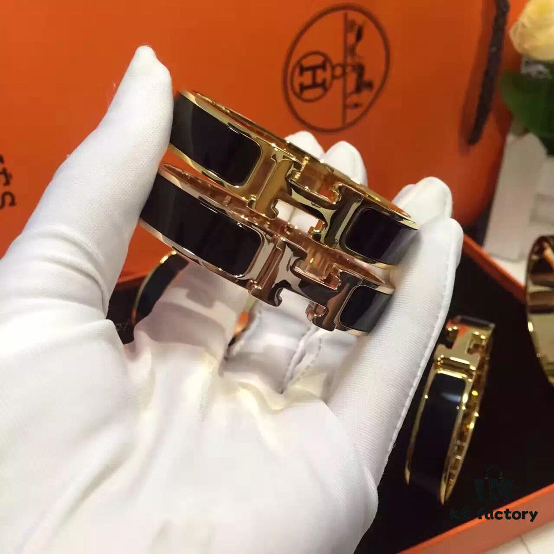 Hermes CLIC Enamel H Bracelet