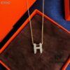 Hermes Essential Color Enamel Necklace, Curved Design by Paloma Picasso