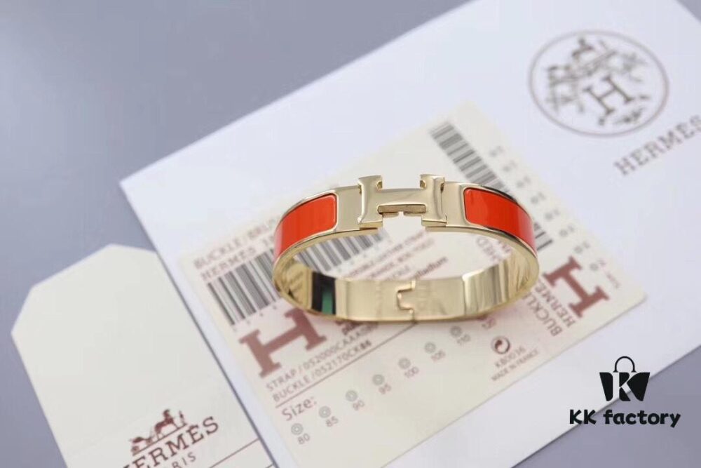 HERMES Enamel H Bracelet