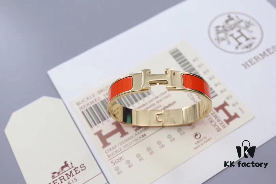 HERMES Enamel H Bracelet