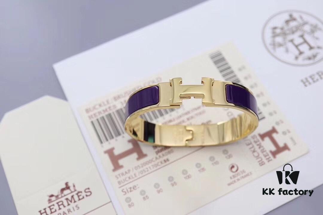 HERMES Enamel H Bracelet