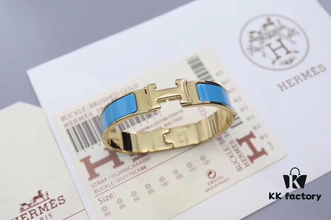 HERMES Enamel H Bracelet