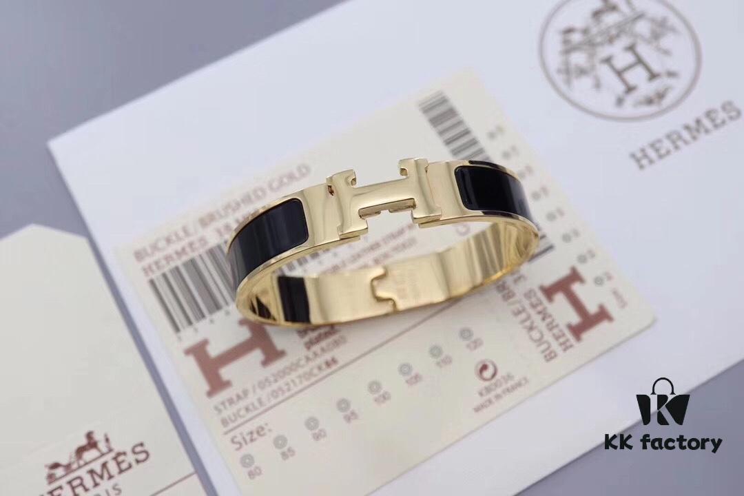 HERMES Enamel H Bracelet