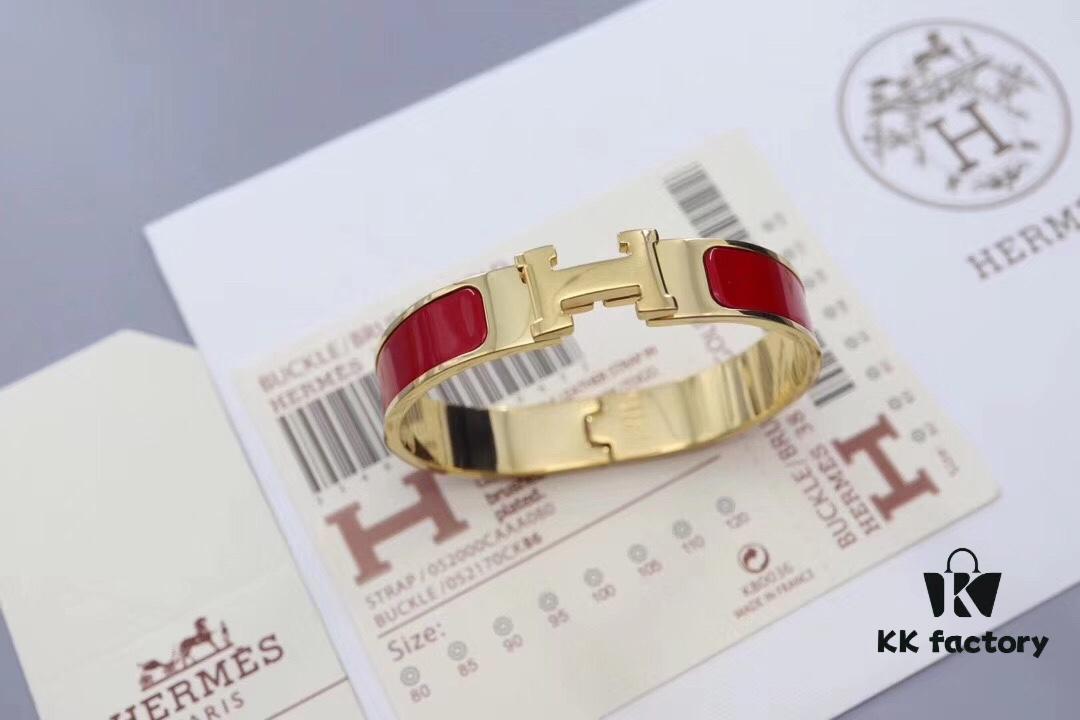 HERMES Enamel H Bracelet