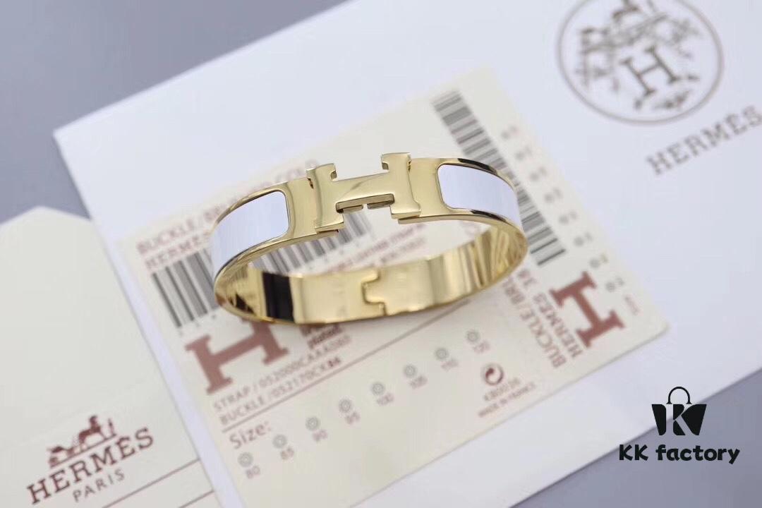 HERMES Enamel H Bracelet