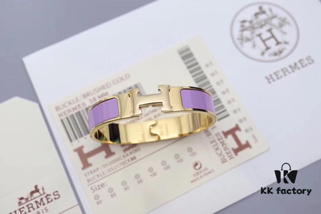 HERMES Enamel H Bracelet