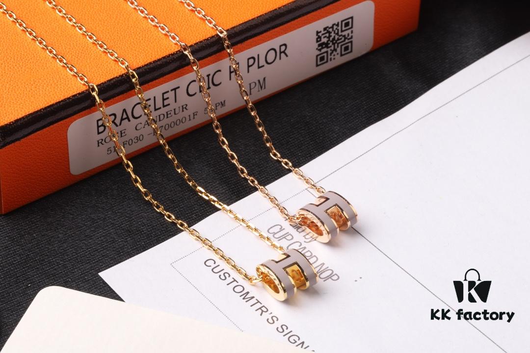 Hermès Mini Pop H Series Necklace, Top Perfect Version, In and Out of Boutique with Ease