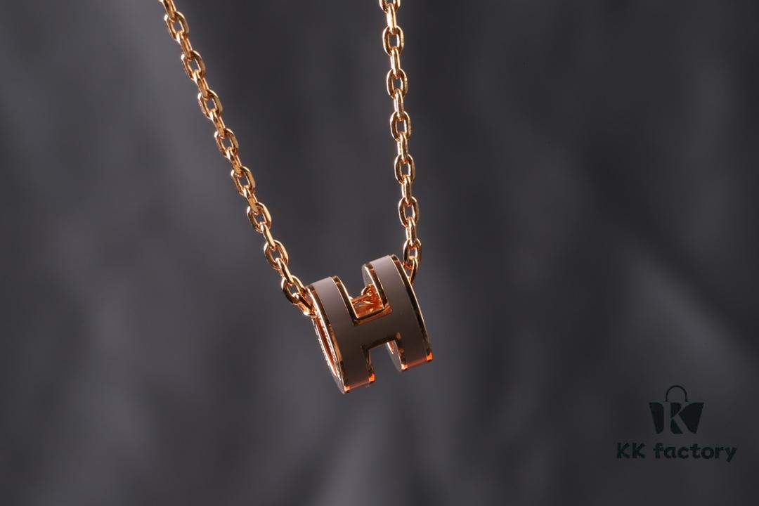 Hermès Mini Pop H Series Necklace, Top Perfect Version, In and Out of Boutique with Ease