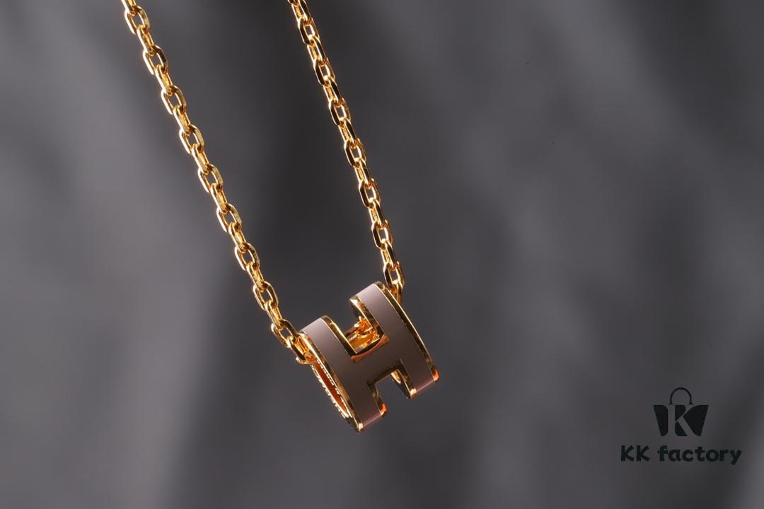Hermès Mini Pop H Series Necklace, Top Perfect Version, In and Out of Boutique with Ease