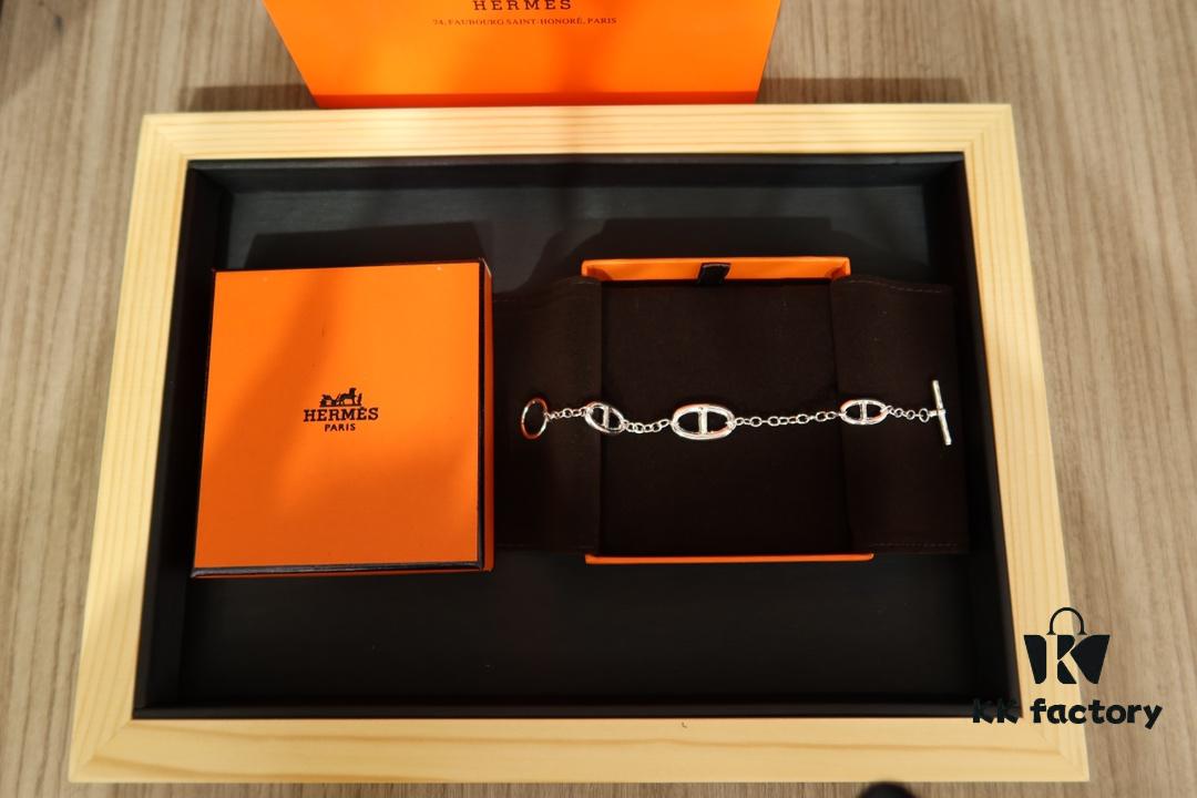 Hermes Farandole Gold-Plated Pig Nose Bracelet