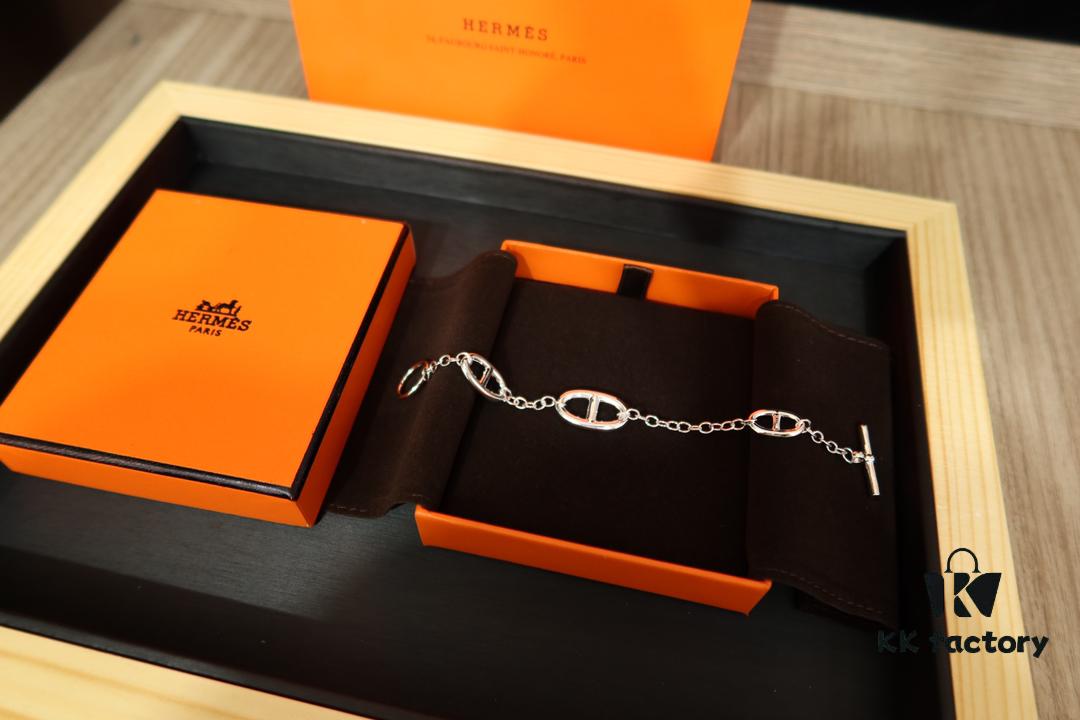 Hermes Farandole Gold-Plated Pig Nose Bracelet