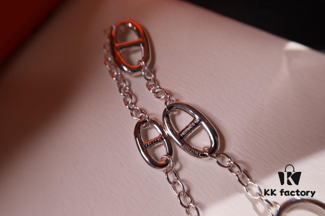 Hermes Farandole Gold-Plated Pig Nose Bracelet