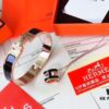 Hermès Bracelet & H Necklace Set - Premium Quality, Rose Gold & Classic Black, Long-Lasting Color