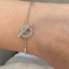 Hermes Finesse Series, Little Q, New Silver Color, Y-Shaped Necklace and Bracelet