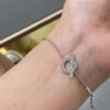 Hermes Finesse Series, Little Q, New Silver Color, Y-Shaped Necklace and Bracelet