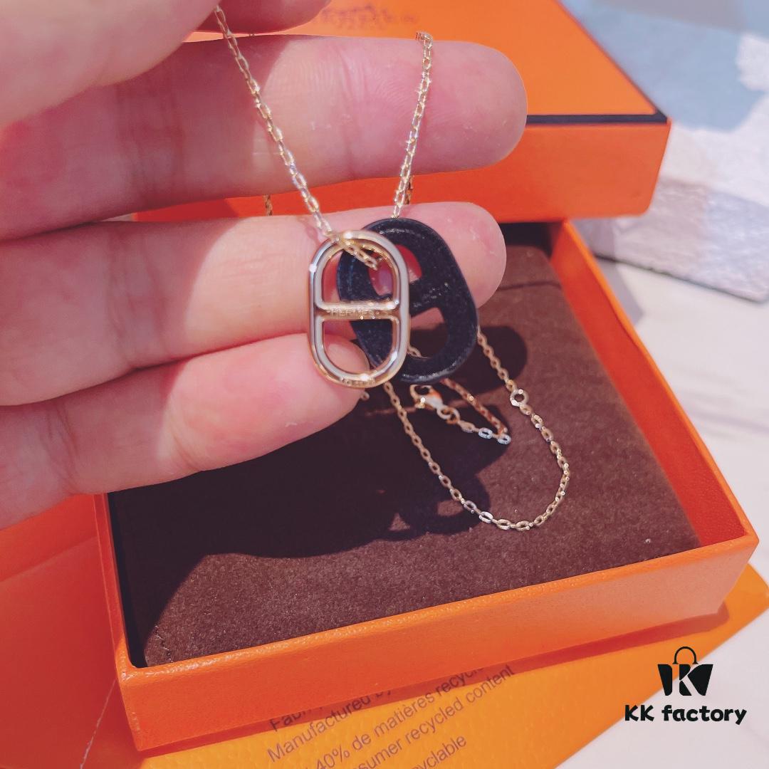 Hermès Calfskin Necklace