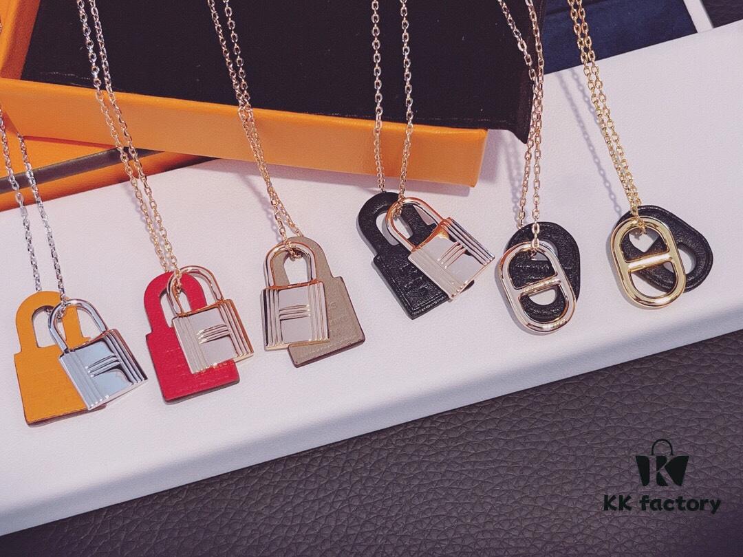 Hermès Calfskin Necklace