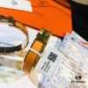 Hermes 1:1 Replica Sticker, Label, Receipt Set Available in Rose Gold - Hermes CLIC Enamel H Bracelet Classic Couple's Style