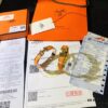 Hermes 1:1 Replica Sticker, Label, Receipt Set Available in Rose Gold - Hermes CLIC Enamel H Bracelet Classic Couple's Style