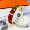 Hermès High-Replica Enamel Clic H Bracelet in Rose Gold – Full Set with Stickers, Tags, and Receipts – Classic Couple's Style, Sizes 17 & 19