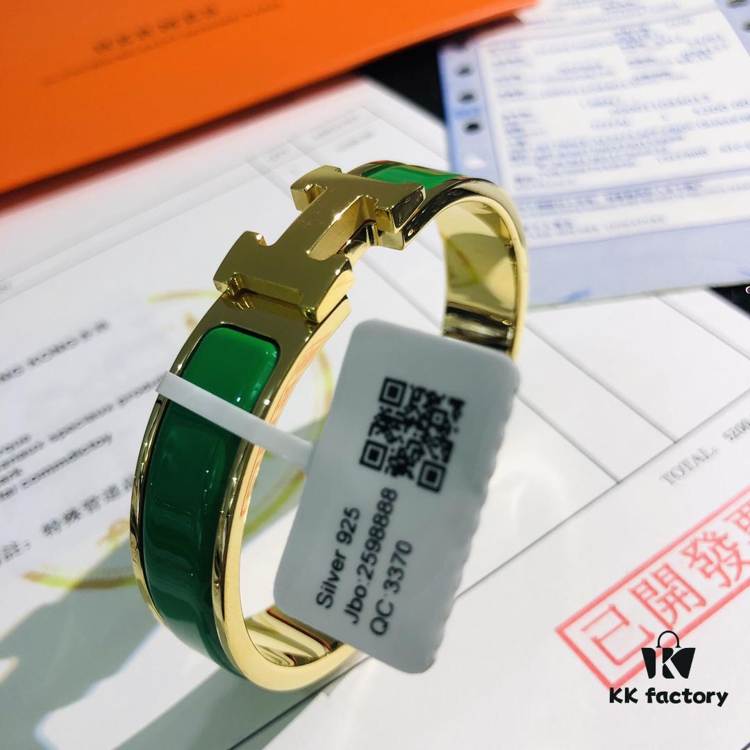 Hermès 1:1 Replica Sticker, Label, Receipt Set, Rose Gold Edition - Authentic-Look CLIC Enamel H Bracelet