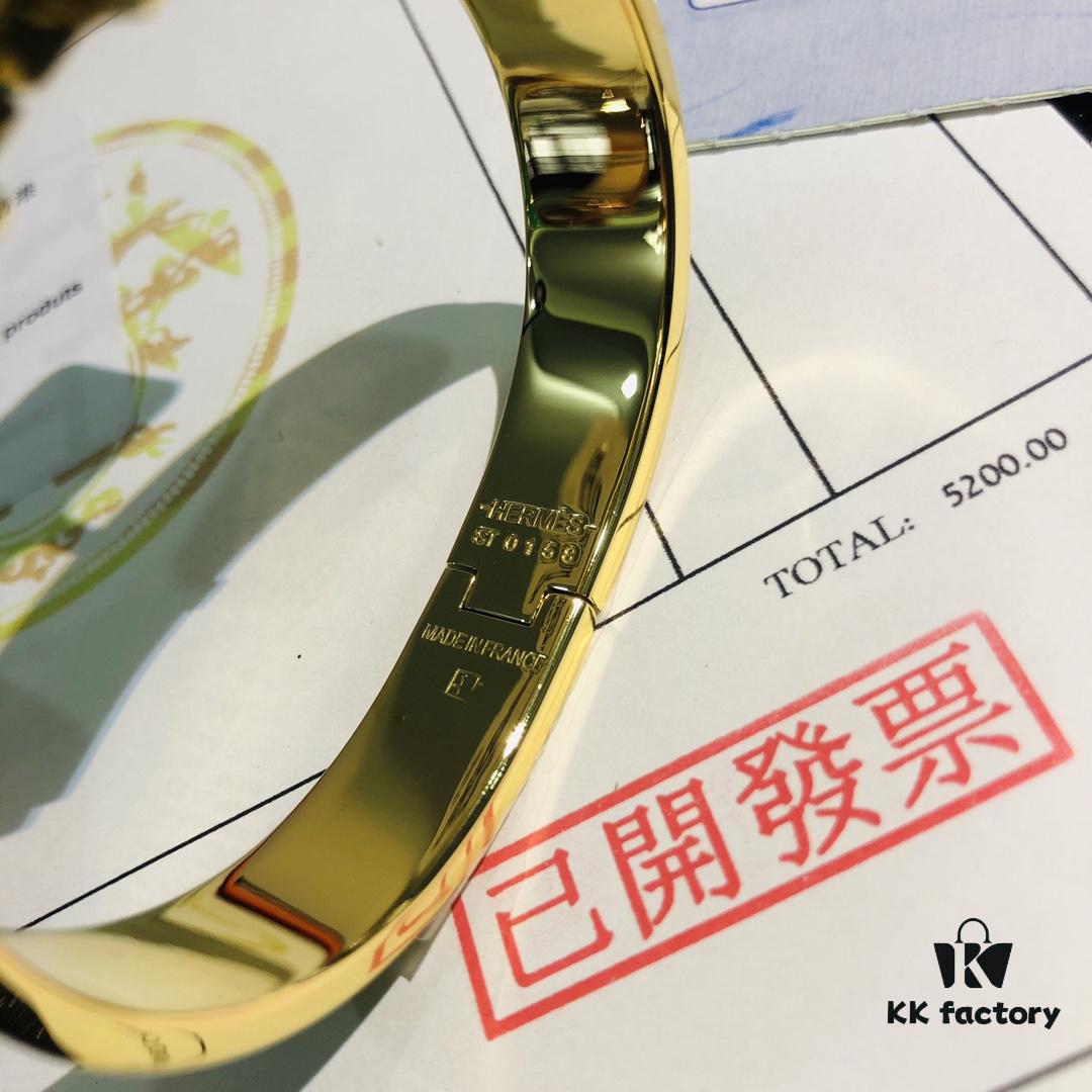 Hermès 1:1 Replica Sticker, Label, Receipt Set, Rose Gold Edition - Authentic-Look CLIC Enamel H Bracelet