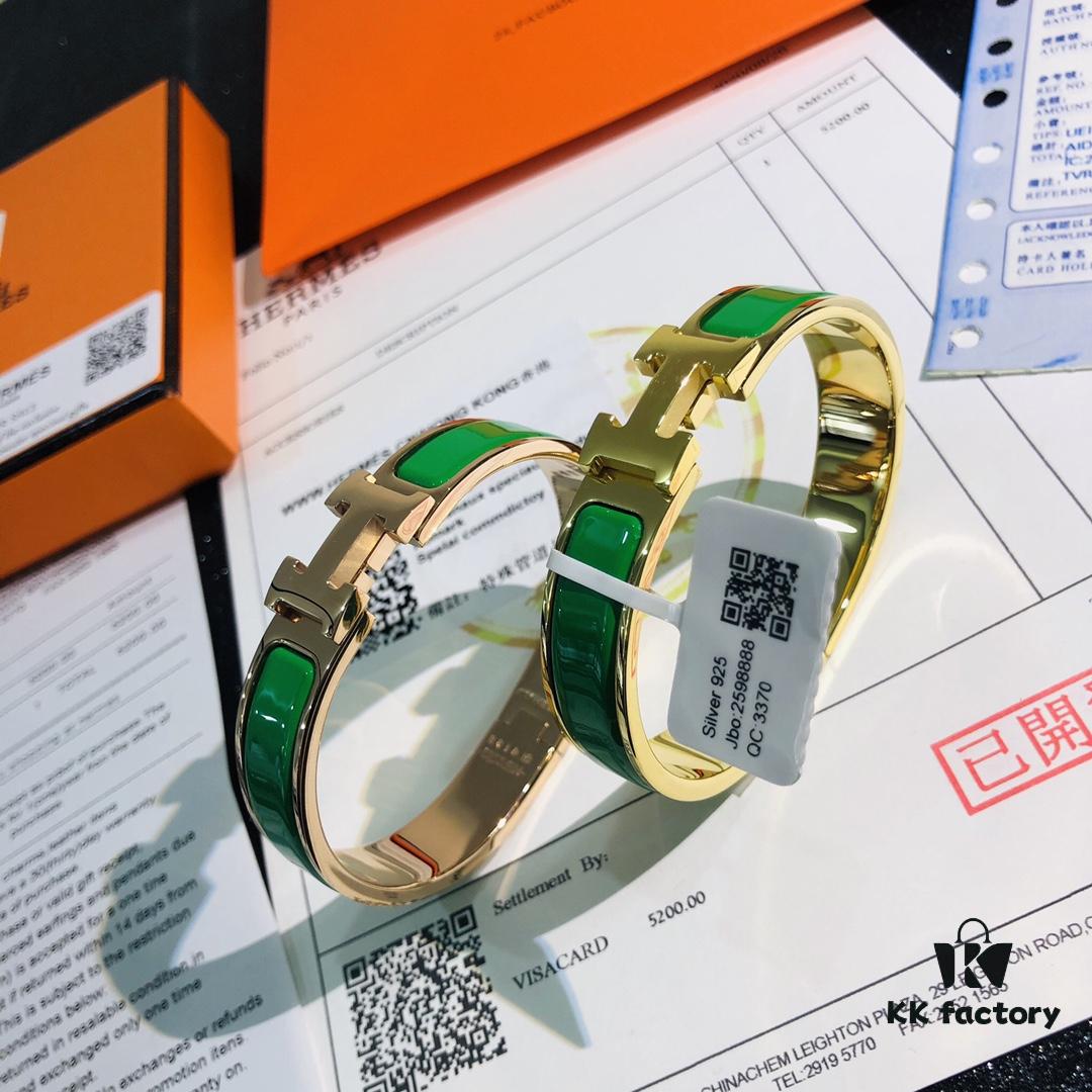 Hermès 1:1 Replica Sticker, Label, Receipt Set, Rose Gold Edition - Authentic-Look CLIC Enamel H Bracelet