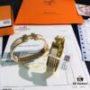 Hermes One-to-One Replica Sticker, Label, Receipt Set 🌹 Rose Gold Purchased Version 😎 Available in Stock Hermes CLIC Enamel H Bracelet