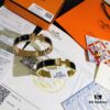 Hermes High-Replica Enamel Clic H Bracelet in Rose Gold – Full Set with Stickers, Tags, and Receipts