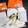 Hermes High-Replica Enamel Clic H Bracelet in Rose Gold – Full Set with Stickers, Tags, and Receipts