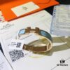 Hermes 1:1 Replica Sticker, Label, Receipt Set 🌟 Rose Gold Version 😎 Available in Stock | Herme*CLIC Enamel H Bracelet | Classic Unisex Design for Couples, Size 17 & 19