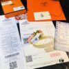 Hermes High-Replica Enamel Clic H Bracelet in Rose Gold – Full Set with Stickers, Labels, and Receipts – Classic Unisex Design