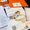 Hermes High-Replica Enamel Clic H Bracelet in Rose Gold – Full Set with Stickers, Labels, and Receipts – Classic Unisex Design
