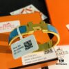 Hermes High-Replica Enamel Clic H Bangle Bracelet in Rose Gold – Complete Set with Stickers, Tags, and Receipts – Classic Unisex Design for Men and Women