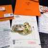Hermes One-to-One Replica Sticker, Label, Receipt Set 🌹 Rose Gold Purchased Version 😎 Available in Stock Hermes CLIC Enamel H Bracelet
