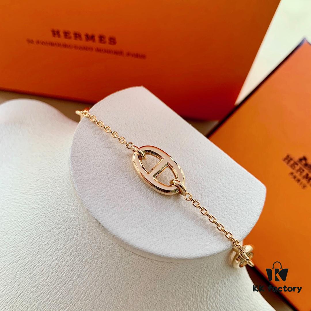 Hermes H Pig Nose Bracelet, Latest Jewelry Collection from Boutique! A Perfect Classic Icon!