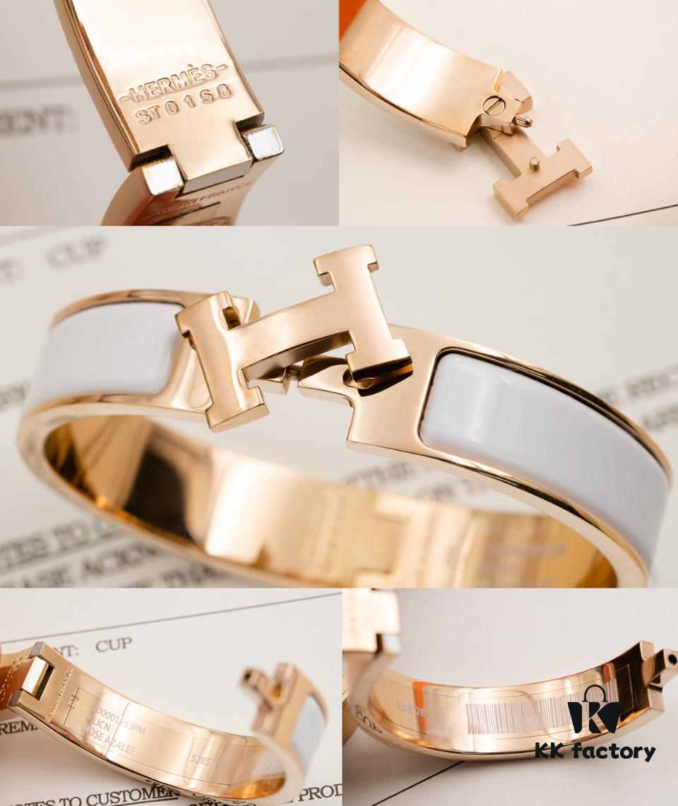 Hermes Classic Enamel Bracelet, Same Style as Lin Xin Tong's Celebrity Choice
