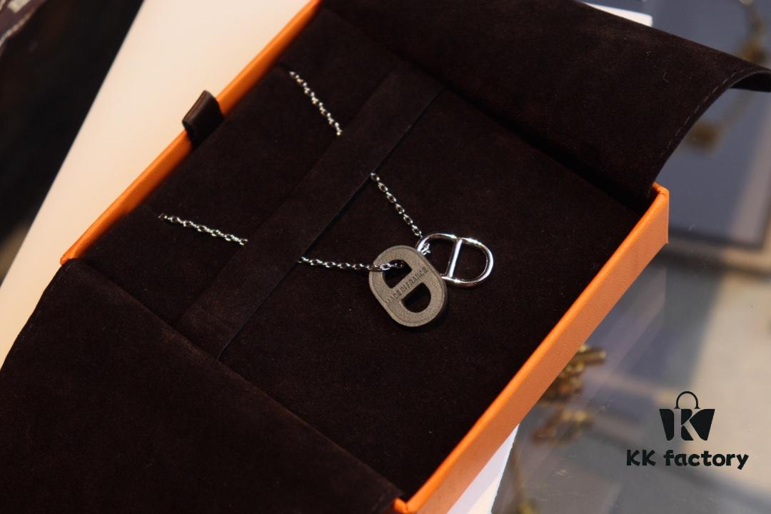 Affordable Hermès-style Pig Nose Necklace by o'mai|lon