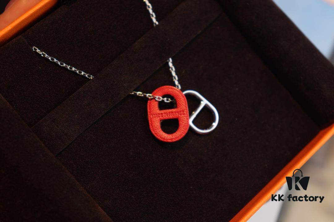 Affordable Hermès-style Pig Nose Necklace by o'mai|lon