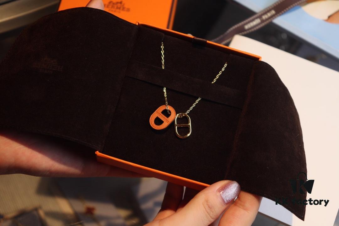 Affordable Hermès-style Pig Nose Necklace by o'mai|lon