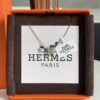 Hermes Overseas Points Member Gift | Pop H Collection ✨ Rose Gold Elephant Grey [Mini Size] | Classic H Lock, Timeless Design 🥰 | Clear Engraving on Bottom, Exquisite Craftsmanship | Includes Identity Strap, Points Card, Label, and Full Packaging
