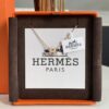 Hermes Overseas Points Member Gift Hermes | Pop H Series✨ Rose Gold Milk Tea Color [Mini Size] Classic H Closure Timeless Design