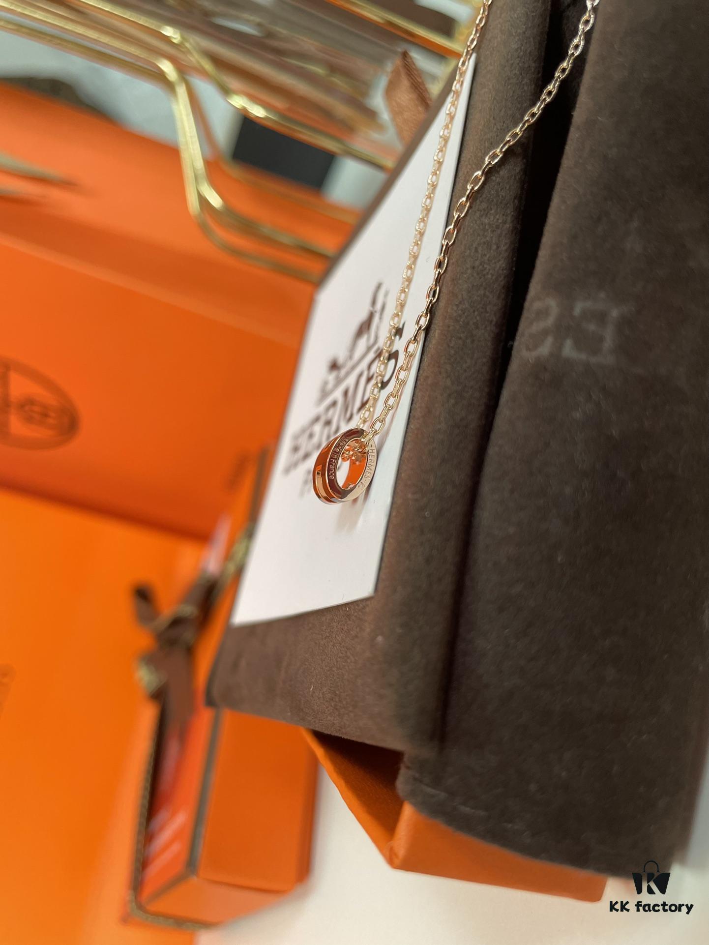 Hermes Overseas Points Member Gift | Pop H Collection ✨ Rose Gold with Black Linlang Mini Size | Classic H Buckle, Timeless Design 🥰 Clear Engraving at Bottom, Linlang Craftsmanship | Includes Identity Strap, Points Card, Labels, Full Packaging