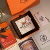 Hermes Overseas Points Member Gift Hermes | Pop H Series ✨ Rose Gold Hermès Orange [Mini Size] Classic H Closure, Timeless Style 🥰 Clear Engraving at Bottom, Exquisite Craftsmanship Complete Set with Identity Strap, Points Card, Labels and Original Packaging