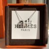 Hermes Overseas Points Member Gift HERMES | Pop H Collection ✨ Classic H Buckle, Timeless Design 🥰 Clear Engraving at Bottom, Platinum Milkshake White, Identity Strap, Points Card, Tags, Full Packaging