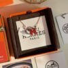 Hermes Overseas Points Member Gift HERMES | Pop H Collection ✨ Classic H Buckle, Timeless Design 🥰 Clear Engraving at Bottom, Rose Gold with Festive Red Color, Identity Strap, Points Card, Tags, Full Packaging